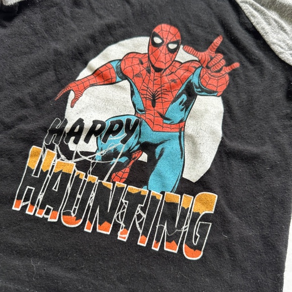 Spiderman Long Sleeve Halloween Shirt 18M - Picture 3 of 5